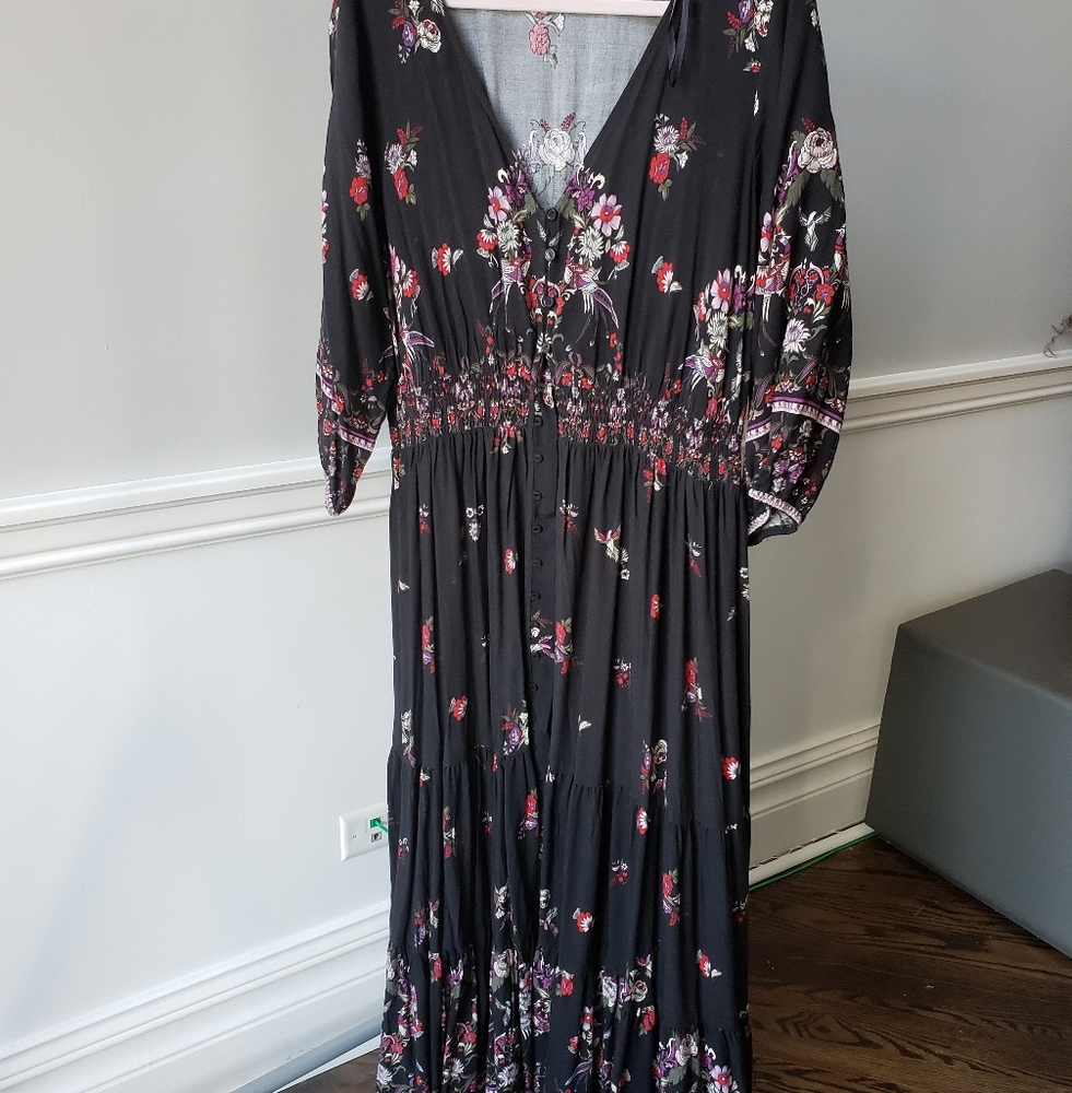 City Chic Maxi Peasent Dress